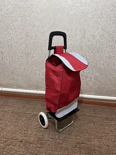 Тележка-сумка для покупок с сиденьем - Вместительная сумка на