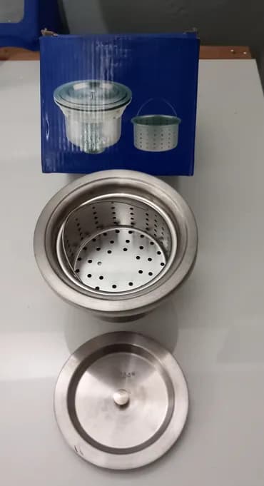 Верхняя часть сифона для кухни мойки.большая.Нержавейка марки 304.есть