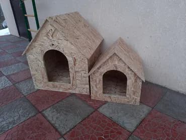 Будка, домик для собаки. - Материал: плита OSB, толщина 9мм, ширина