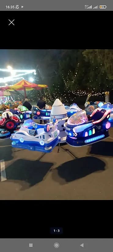 Детский аттракцион «карусель космических кораблей» 8 оорунду -