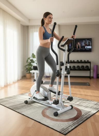 Эллиптический тренажер 2в1 Велотренажеры, Для дома, Для спортзала, 8