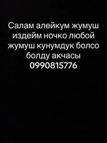 Услуги ночного помощника/подработки. Готов выполнять любую работу в
