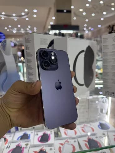 IPhone 14 Pro, Б/у, 128 ГБ, Deep Purple, 85 %