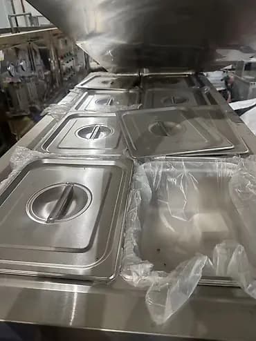 Линия мармитов/тепловая витрина для раздачи блюд из нержавеющей стали