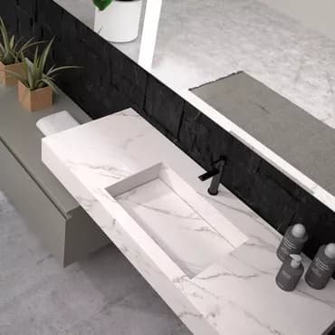 Раковина из керамогранит