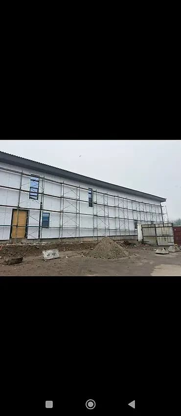 Аренда строительных лесов и фасадных люлек на долгий и корткий срок