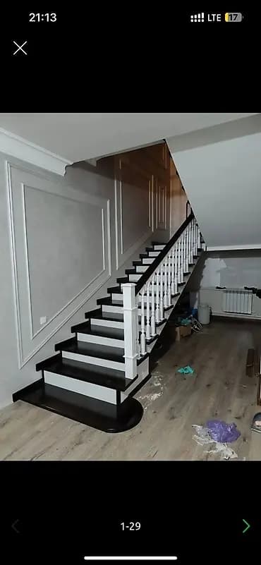 Темир тепкич Жеке менчик үй үчүн, Акысыз ченөө, Тепкичтин формасы: Г-сымал, Стиль: Классикалык