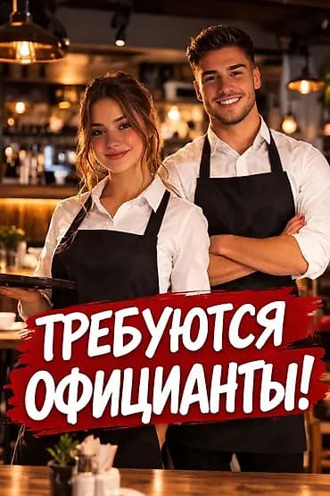 Требуются официанты! 🍽️ В кафе требуются официанты с опытом работы