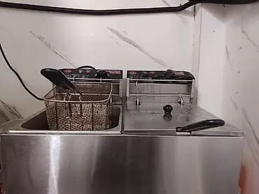 Профессиональная электрическая фритюрница двойная - Две независимые