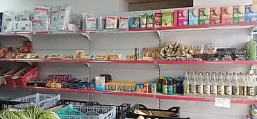 Деревянный торговый стеллаж для овощей/фруктов и развесных товаров -