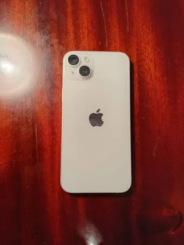 IPhone 14 Plus, Б/у, 128 ГБ, Белый, Защитное стекло, Чехол, Коробка, 85 %