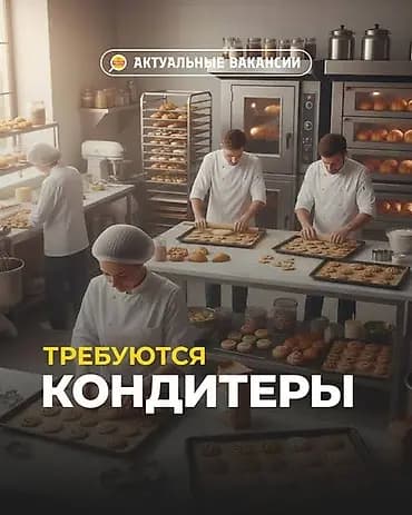 Требуются парни в кондитерский цех (обучаем) В современный