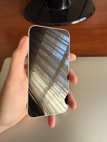 IPhone 13, Колдонулган, 128 ГБ, Ак, Заряддоочу түзүлүш, Кабель, Куту, 75 %