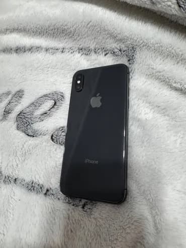 IPhone X, Б/у, 64 ГБ, Space Gray, Чехол, 79 %