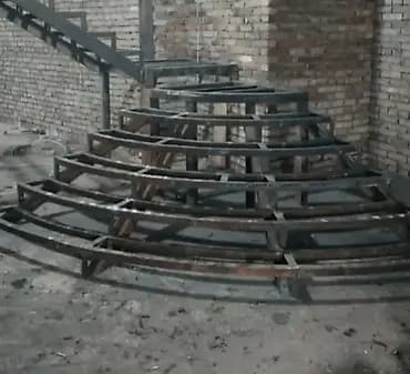 Темир тепкич Тышкы буюм, Акысыз ченөө, Тепкичтин формасы: Бургуланма