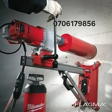 Алмазная установка для сверления отверстий Milwaukee (стационарная и