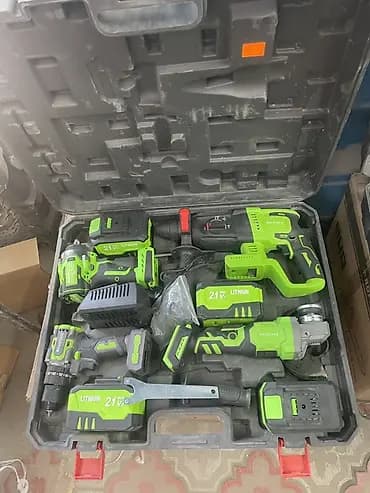 Аккумуляторный набор электроинструментов 21V (Li‑Ion) в ударопрочном