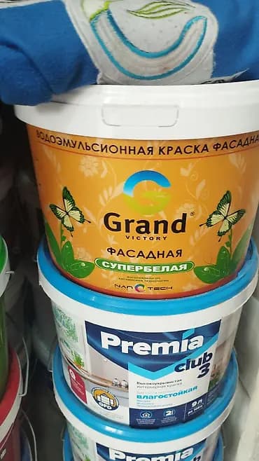 Водноэмульсионная фасадная краска Grand Victory - Тип: фасадная