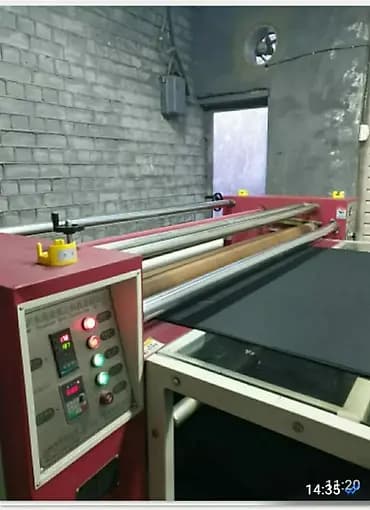 Промышленная линия для печати, дублирование ткани в рулонах, усадка