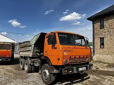 КАМАЗ самосвал, оранжевый, 6x4. Основные характеристики: -