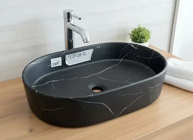 Раковина для ванной, Круглая форма, Материал: Керамика