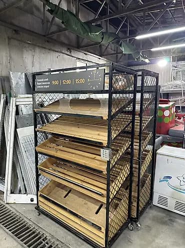 Стеллаж Для хлеба и выпечек, Лофт, 190 см * 100 см * 50 см, 
Б/у