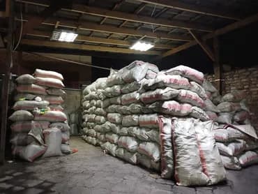 Көмүр брикеттери, Каптарда, Чекене