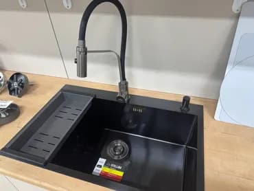 Кухонная мойка STELLUM, накладная/одинарная чаша, размер 60*48 -