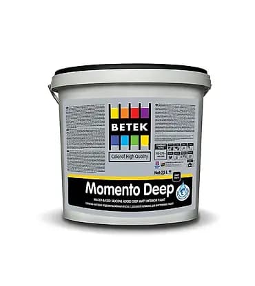 Краска для внутренних работ Betek Momento Deep в ведре объемом 2,5