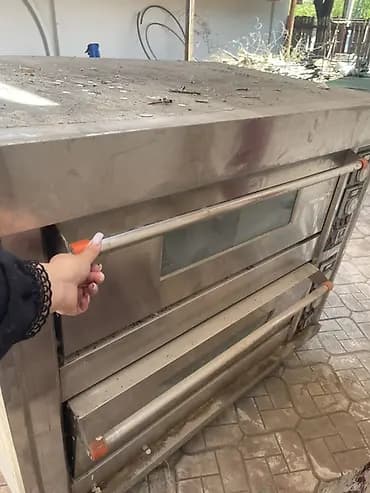 Профессиональная двухъярусная электрическая печь для пекарни/пиццерии