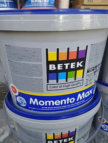 Водоэмульсионная краска, Betek, Для внутренней работы, 25 кг, Матовая, Износостойкая, Турция