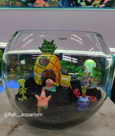 Аквариум 6 литров с дизайном Губка боб!