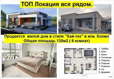 Үй, 130 м², 6 бөлмө, Менчик ээси, Косметикалык оңдоо