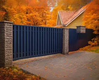 Металлические ворота 