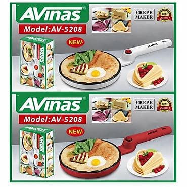 Блинница электрическая AVinas AV-5208 (Crepe Maker) - Электрическая at lalafo.kg Блинница электрическая AVinas AV-5208 (Crepe Maker) - Электрическая