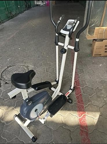 Эллиптический тренажер с сиденьем (гибрид «эллипс + велотренажер») - at lalafo.kg Эллиптический тренажер с сиденьем (гибрид «эллипс + велотренажер») -