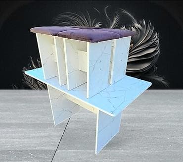 Тигүүчүлөр үчүн отургучтар: Стол для кухни табуреткалар для домашнего использования гостевой стол lalafo.kg да — 5 Тигүүчүлөр үчүн отургучтар: Стол для кухни табуреткалар для домашнего использования гостевой стол — 5