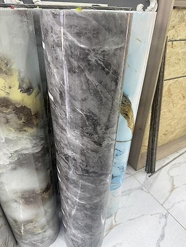 Самоклеящийся гибкий мрамор в рулоне. - Размер: ширина 120 см, длина at lalafo.kg Самоклеящийся гибкий мрамор в рулоне. - Размер: ширина 120 см, длина