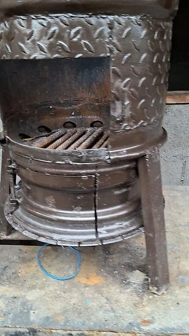 Полевой очаг/печь для готовки на дровах - Металлическая печь at lalafo.kg Полевой очаг/печь для готовки на дровах - Металлическая печь