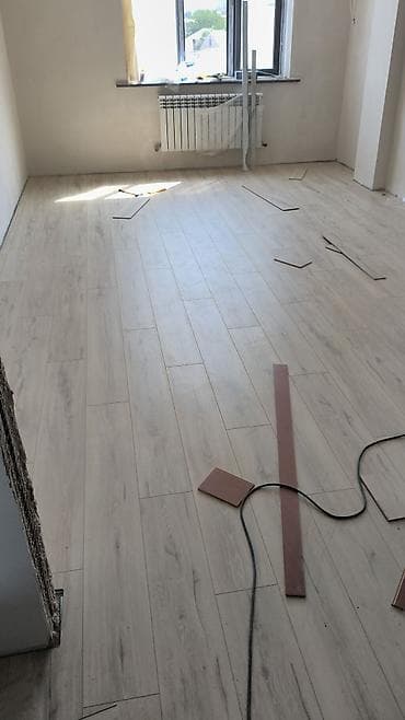 Пол иштери: Пол плинтустарын монтаждоо, Полду стяжкалоо, Полду тегиздөө | Паркет тактасы, Куйма полдор, Кварц-винил 6 жылдан ашык тажрыйба lalafo.kg да — 4 Пол иштери: Пол плинтустарын монтаждоо, Полду стяжкалоо, Полду тегиздөө | Паркет тактасы, Куйма полдор, Кварц-винил 6 жылдан ашык тажрыйба — 4