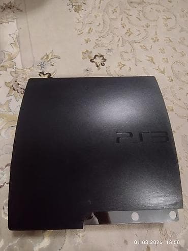 Sony PlayStation 3 (Slim) с двумя геймпадами Комплектация: - Игровая at lalafo.kg Sony PlayStation 3 (Slim) с двумя геймпадами Комплектация: - Игровая