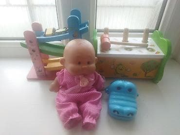Набор детских игрушек для малышей В комплекте: - Кукла-пупс в розовом at lalafo.kg Набор детских игрушек для малышей В комплекте: - Кукла-пупс в розовом