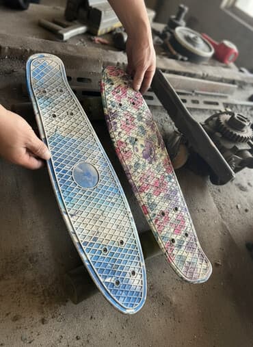 Детский скейт, Пенниборд, Б/у at lalafo.kg Детский скейт, Пенниборд, Б/у