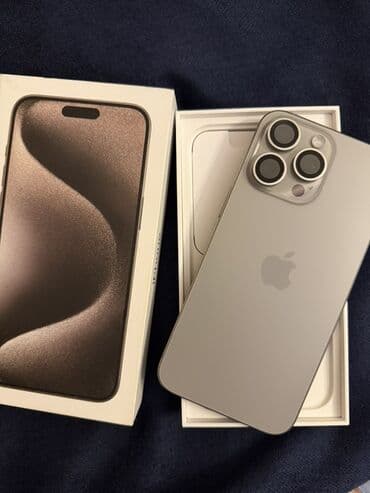 IPhone 15 Pro Max, Б/у, 256 ГБ, Natural Titanium, Зарядное устройство, Защитное стекло, Коробка, 89 % at lalafo.kg IPhone 15 Pro Max, Б/у, 256 ГБ, Natural Titanium, Зарядное устройство, Защитное стекло, Коробка, 89 %