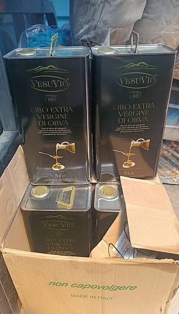 Оливковое масло Extra Virgin в металлических канистрах 5 л. Варианты at lalafo.kg Оливковое масло Extra Virgin в металлических канистрах 5 л. Варианты