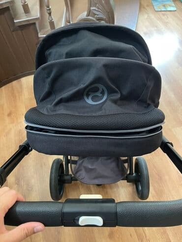 Коляска, цвет - Черный, Б/у at lalafo.kg Коляска, цвет - Черный, Б/у