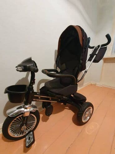 Коляска, цвет - Черный, Б/у at lalafo.kg Коляска, цвет - Черный, Б/у