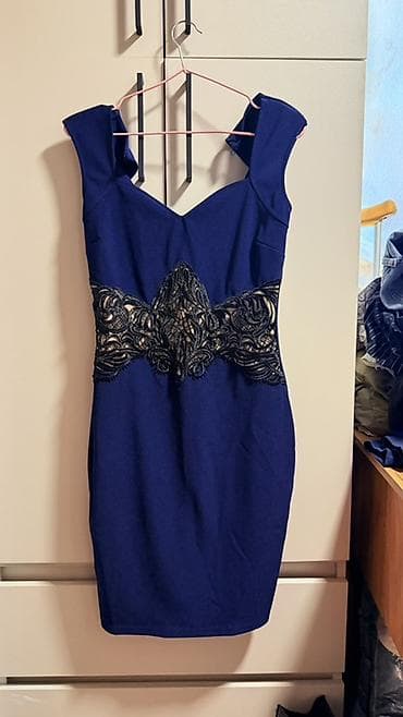 Элегантное коктейльное платье-футляр - Цвет: глубокий темно-синий at lalafo.kg Элегантное коктейльное платье-футляр - Цвет: глубокий темно-синий