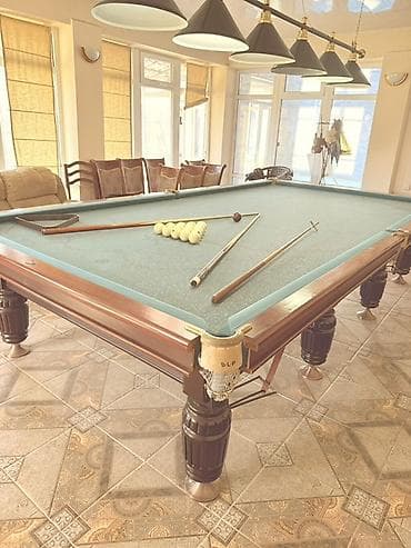 Бильярдный стол для русского бильярда (американка/пирамида) at lalafo.kg Бильярдный стол для русского бильярда (американка/пирамида)