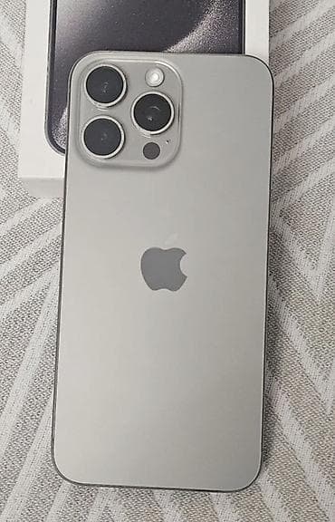 IPhone 15 Pro Max, Б/у, 256 ГБ, Natural Titanium, Коробка, 88 % at lalafo.kg IPhone 15 Pro Max, Б/у, 256 ГБ, Natural Titanium, Коробка, 88 %